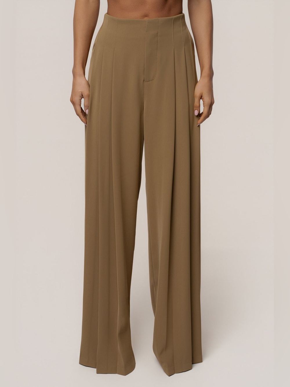 JLUXLABEL Olive Signature Elegance Trousers - Picture 2 of 14